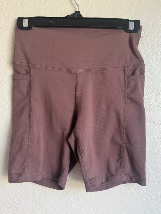 Danskin Pants - Danskin Mauve High Rise Bike Shorts Women’s S Pockets Athletic Yoga Compression